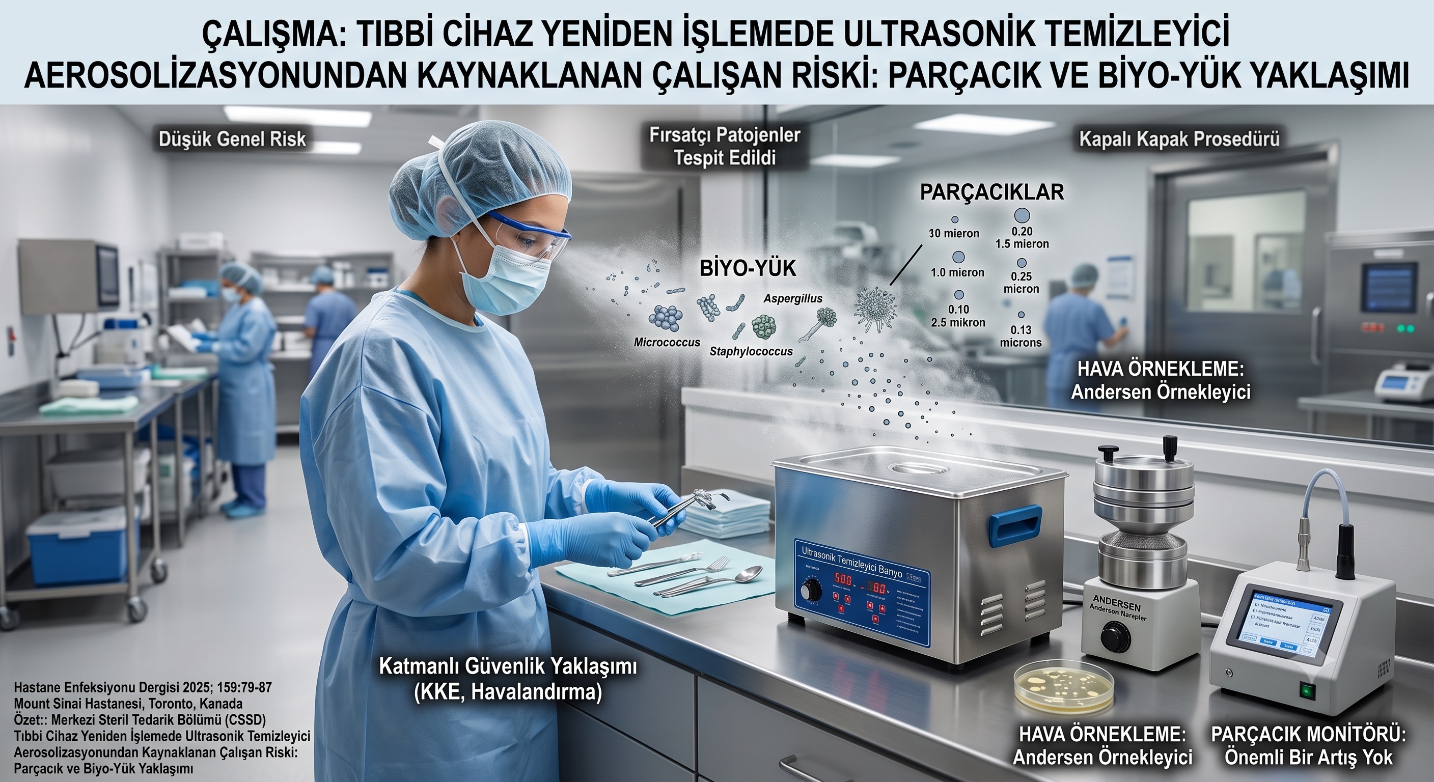 Ultrasonik Yıkamada Aerosolizasyonundan Kaynaklanan Çalışan Riski